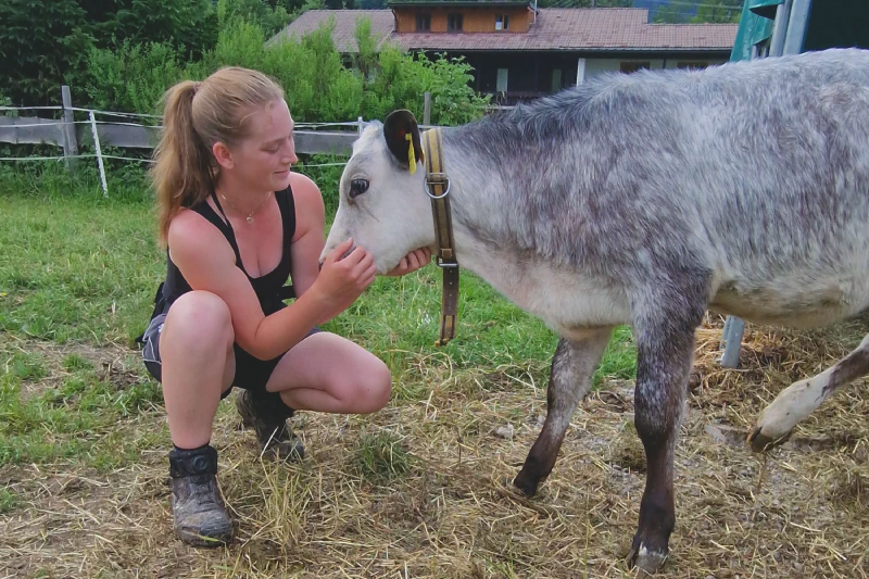 Imke unsere Kälbchenflüsterin